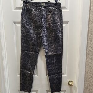 Snakeskin Pattern Jeans
